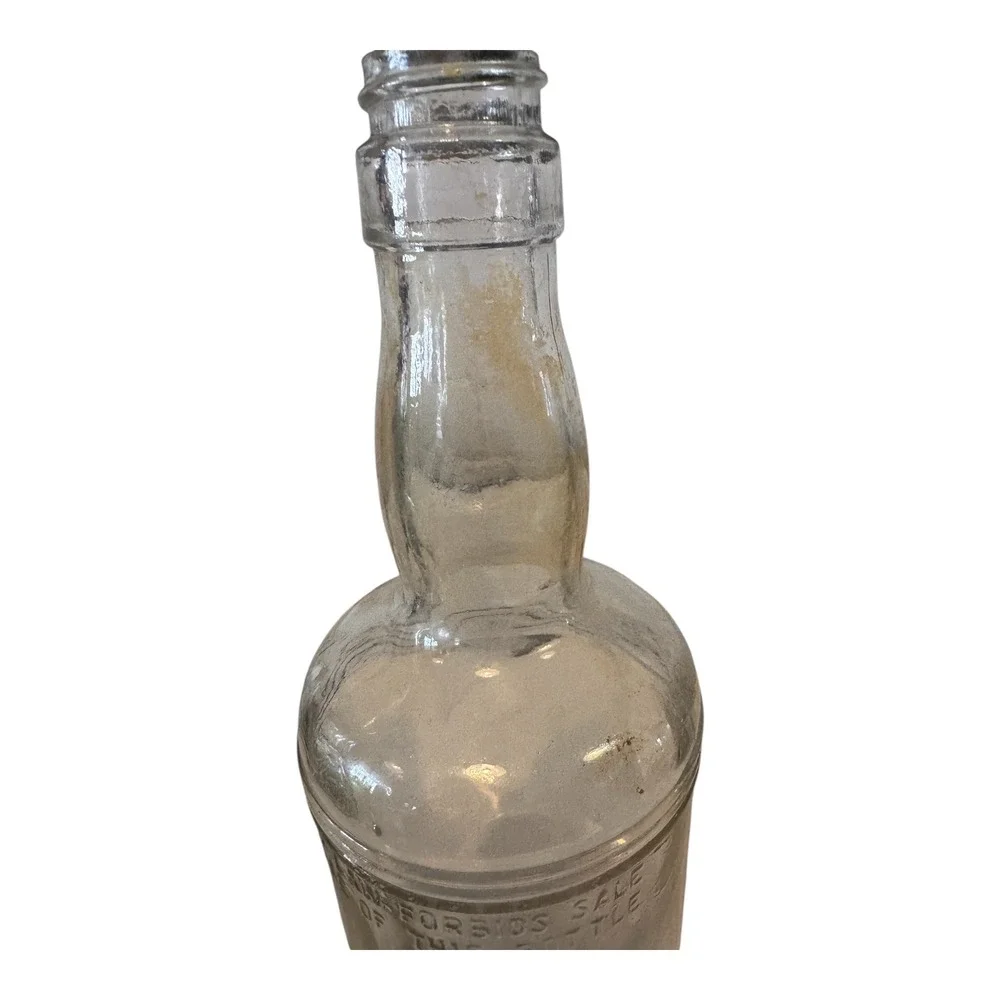 Vintage Liquor Bottles Federal Law Forbids Sale‎ Clear Foster Forbes Set of 2
